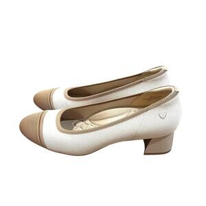 New Vivaia Julie Pro Almond - Toe Chunky Heels Shoes Womens Size 9.5 EU 39.5